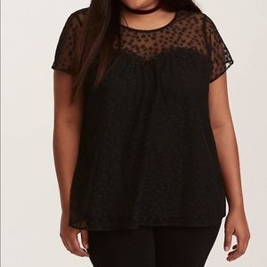 Star mesh blouse from torrid